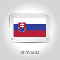 slowakei flaggen design vektor