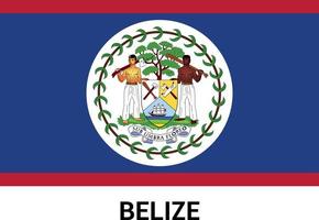 Designvektor der Belize-Flagge vektor