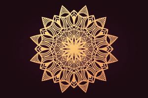 Luxus-Mandala-Design-Hintergrund kostenlos vektor