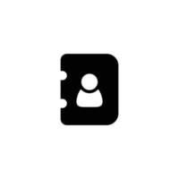 Telefonbuch-Icon-Design-Vektor. Kontaktsymbol vektor