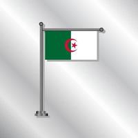 illustration av algeriet flagga mall vektor