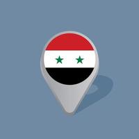 Illustration der syrischen Flaggenvorlage vektor
