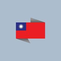 illustration der vorlage der taiwan-flagge vektor