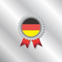 Illustration der deutschen Flaggenvorlage vektor