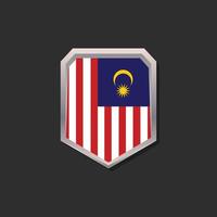 Illustration der Malaysia-Flaggenvorlage vektor