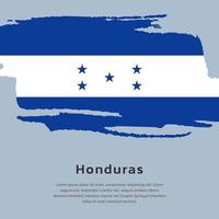 illustration av honduras flagga mall vektor