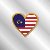 Illustration der Malaysia-Flaggenvorlage vektor