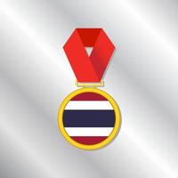 Illustration der Thailand-Flaggenvorlage vektor