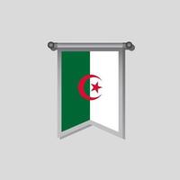 illustration av algeriet flagga mall vektor