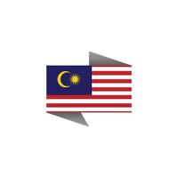 Illustration der Malaysia-Flaggenvorlage vektor