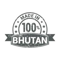 bhutan-stempel-design-vektor vektor