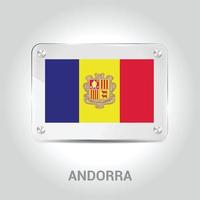 andorra flagga design vektor