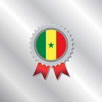 Illustration der Senegal-Flaggenvorlage vektor