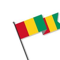 illustration der guinea-flaggenvorlage vektor