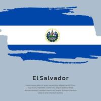 Illustration der Flaggenvorlage von El Salvador vektor