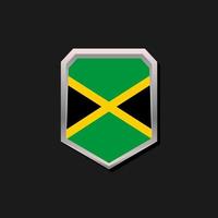 illustration av jamaica flagga mall vektor