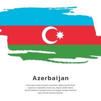 illustration av azerbaijan flagga mall vektor