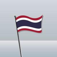 Illustration der Thailand-Flaggenvorlage vektor