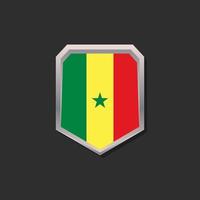 Illustration der Senegal-Flaggenvorlage vektor