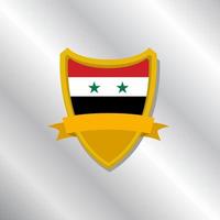 illustration av syrien flagga mall vektor
