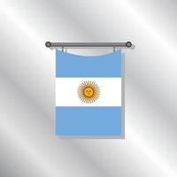 illustration av argentina flagga mall vektor