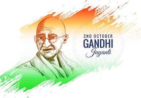 2 oktober gandhi jayanti affisch eller banner bakgrund vektor