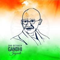 mahatma gandhi för gandhi jayanti bakgrund vektor