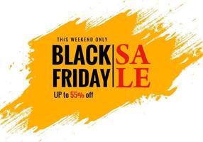 Black Friday exklusives Verkaufsplakat für Pinsel Banner Design vektor