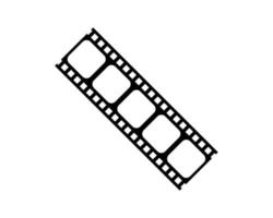 Silhouette der Filmstreifen für Kunstillustration, Filmplakat, Apps, Website, Piktogramm oder Grafikdesignelement. Vektor-Illustration vektor