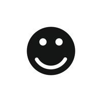 Lächeln Gesicht Emoticon Symbolvektor vektor