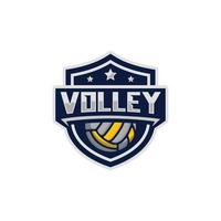 Volleyball-Team-Emblem-Logo-Design-Vektor-Illustration vektor