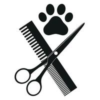 djur- grooming logotyp vektor