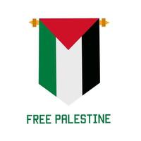 illustration vektor av vinnare flagga, gratis palestina perfekt för tryck, affisch, etc.