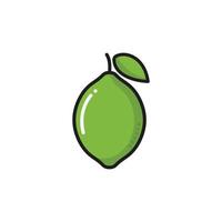 Zitronenfrucht-Logo-Design-Vektor vektor
