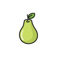 päron frukt ikon design vektor