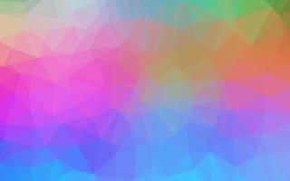 helle mehrfarbige, regenbogenfarbene Low-Poly-Textur. vektor