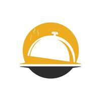 abstraktes Logo für Café oder Restaurant. grafisches Lebensmittelikonensymbol für das Kochen des Geschäfts. vektor