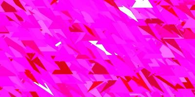 ljuslila, rosa vektormönster med månghörniga former. vektor