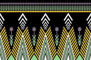 geometrisches ethnisches orientalisches Reisblumenmusterdesign für Hintergrundteppichtapetenkleidungsverpackungsbatikvektorillustrationsstickereiart vektor