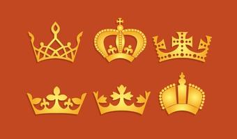 Guld British Crown Vector