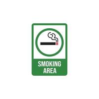 rökning område symbol tecken vektor