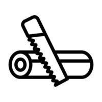 Holzfäller-Icon-Design vektor