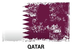 Designvektor für Katar-Flagge vektor