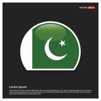 pakistan flaggor design vektor