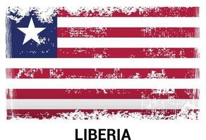 Liberia-Flaggen-Designvektor vektor