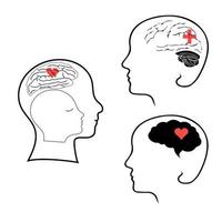 värld mental hälsa dag vektor illustration. bra till använda sig av för banderoller, affischer, hälsningar och vykort