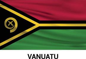 Designvektor der Vanuatu-Flagge vektor