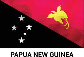 papua ny guinea flaggor design vektor