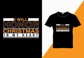 Top-Weihnachtstypografie-T-Shirt-Design, bestes Typografie-T-Shirt-Design, T-Stil vektor