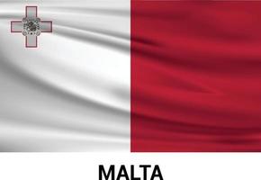 malta flag design vektor